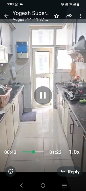 Kitchen in 3 BHK Apartment at Panchsheel Wellington, Dundahera – for Sale