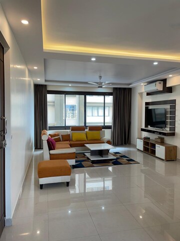 Living Room in 4 BHK Apartment at The Ecos, New Town – for Rent