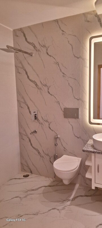 Bathroom in 4 BHK Apartment at Vasant Kunj – for Rent