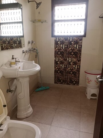 Bathroom in 3 BHK Builder Floor at Janakpuri – for Rent