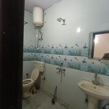 Bathroom in 3.5 BHK Builder Floor at Govindpuri – for Rent