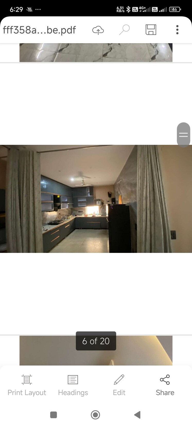 Kitchen, vasant kunj 6+ Bedroom 1000 Sq.Yd. Independent House In Vasant Kunj Delhi 9117431