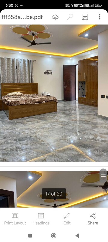 Bedroom in 6+ BHK Independent House at Vasant Kunj – for Rent