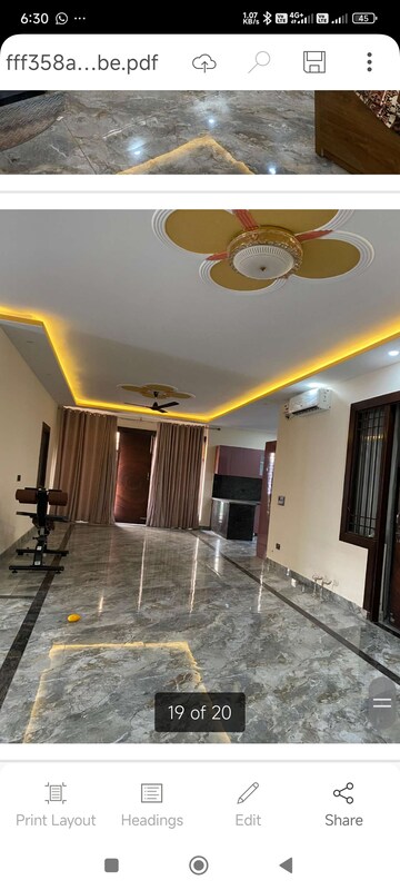 Living Room in 6+ BHK Independent House at Vasant Kunj – for Rent