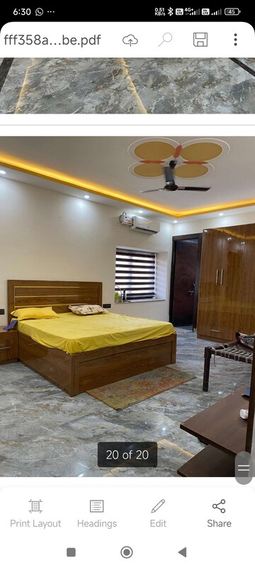 Bedroom in 6+ BHK Independent House at Vasant Kunj – for Rent