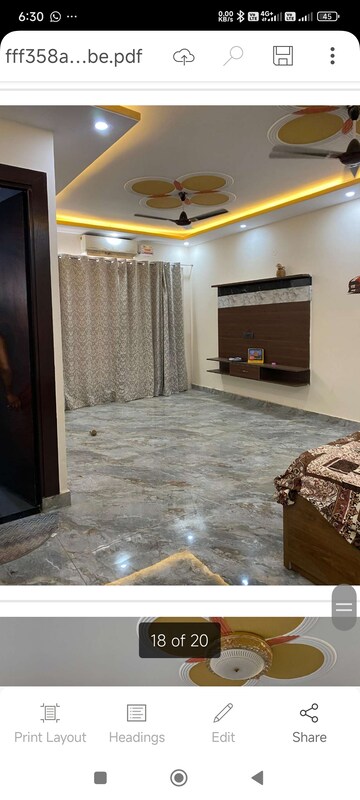 Bedroom in 6+ BHK Independent House at Vasant Kunj – for Rent