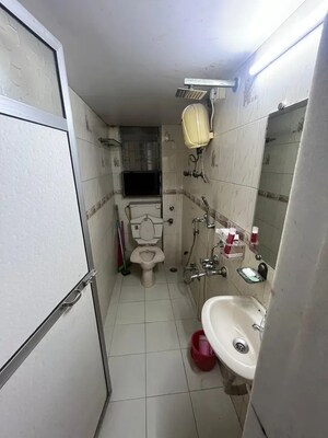 Bathroom in 2 BHK Apartment at Raheja Solitaire, Goregaon West – for Rent