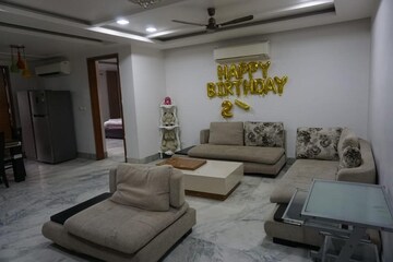 Living Room in 4 BHK Apartment at Vasant Kunj – for Rent