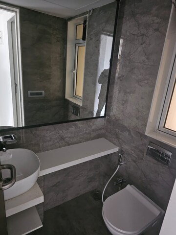 Bathroom in 1 BHK Apartment at Nahar Amaryllis Towers and Plaza, Chandivali – for Rent