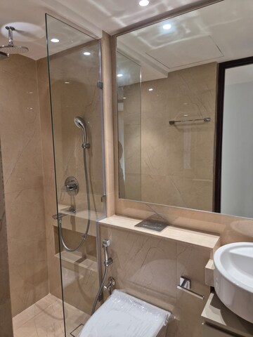 Bathroom in 3 BHK Apartment at Hiranandani Highland, Powai – for Rent