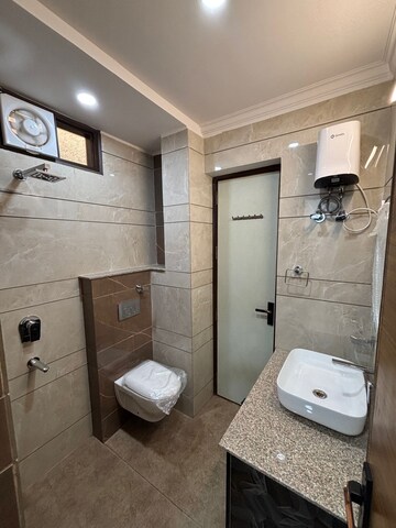 Bathroom in 3 BHK Apartment at Janakpuri – for Rent