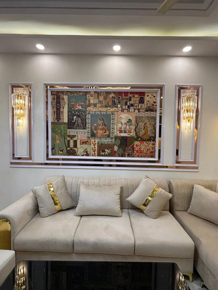 Living Room, sa-homes-i 3.5 Bedroom 907 Sq.Ft. Builder Floor In Uttam Nagar Delhi 9117763