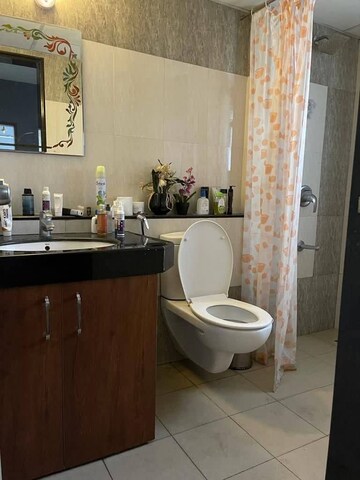 Bathroom in 2 BHK Apartment at Paranjape Blue Ridge, Hinjewadi – for Rent