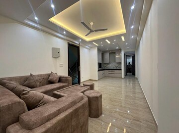 Living Room in 1 BHK Builder Floor at Freedom Fighters Enclave – for Rent