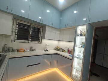 Kitchen in 3 BHK Apartment at Magnuam Opus , Gachibowli – for Rent