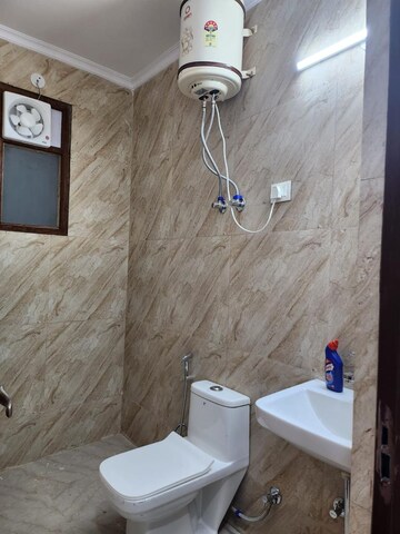 Bathroom in 2 BHK Builder Floor at Freedom Fighters Enclave – for Rent