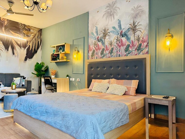Bedroom, godrej-palm-retreat 1 RK 1650 Sq.Ft. Builder Floor In Sector 150 Noida 9118079