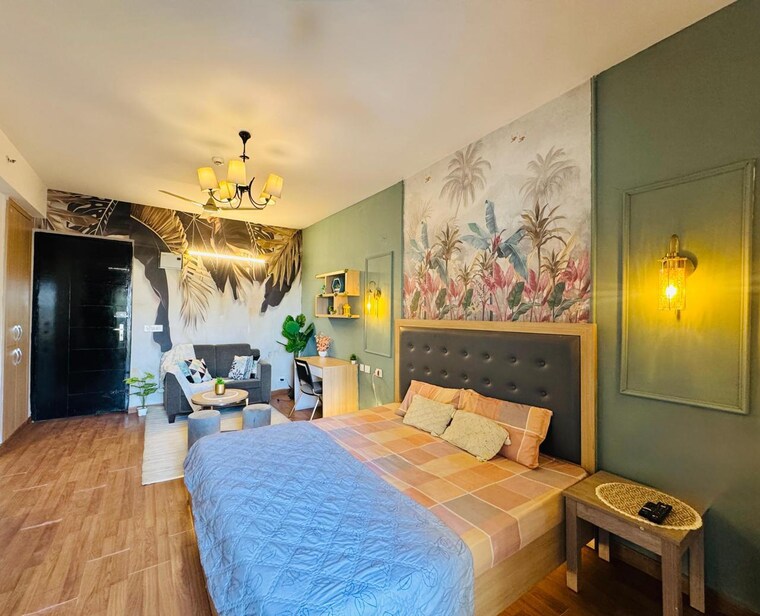 Bedroom, godrej-palm-retreat 1 RK 1650 Sq.Ft. Builder Floor In Sector 150 Noida 9118079