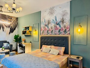 Bedroom in 1 RK Builder Floor at Godrej Palm Retreat, Sector 150 – for Sale