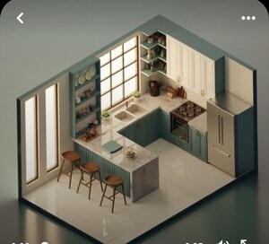 Kitchen in 2 BHK Apartment at Anakaputhur – for Sale