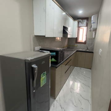 Kitchen in 2 BHK Builder Floor at Chattarpur – for Rent
