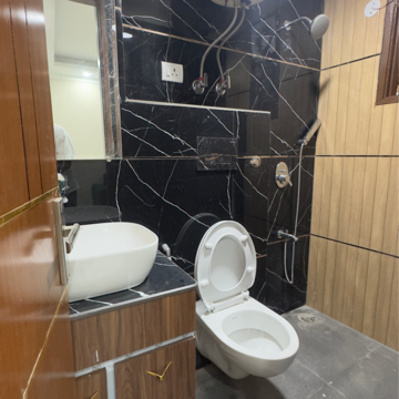 Bathroom in 2 BHK Builder Floor at Chattarpur – for Rent