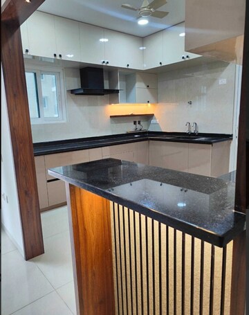 Kitchen in 3 BHK Apartment at Rajapushpa Provincia, Narsingi – for Rent