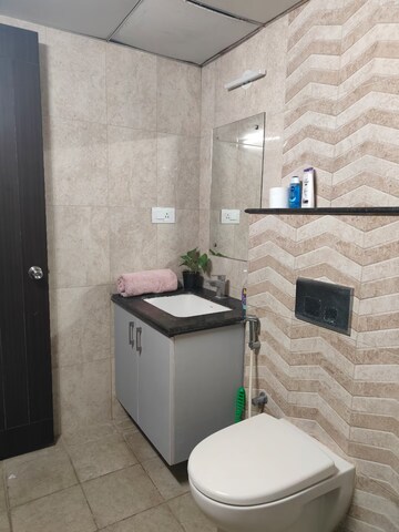Bathroom in 3 BHK Apartment at Pashmina Waterfront, Old Madras Road – for Rent