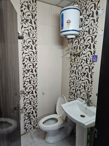 Bathroom in 2 BHK Builder Floor at Maya Homes, Indrapuram – for Rent