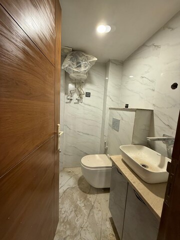 Bathroom in 3 BHK Builder Floor at Chittaranjan Park – for Rent