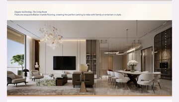 Living Room in 3 BHK Apartment at Landmark Skyvue, Sector 103 – for Sale