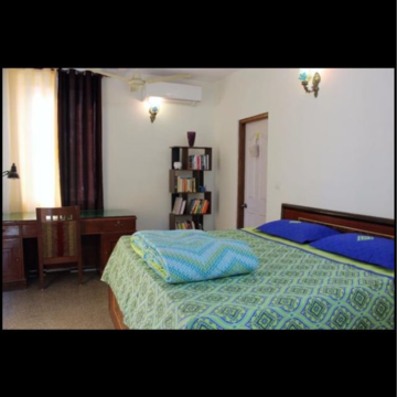 Bedroom in 2 BHK Builder Floor at RWA DDA Flats Kalkaji, Kailash Hills – for Rent