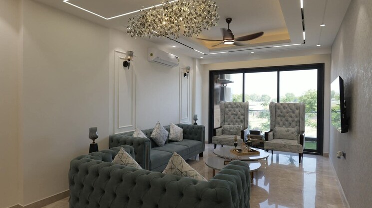 Living Room, indiabulls-estate-and-club 2 Bedroom 1500 Sq.Ft. Apartment In Sector 104 Gurgaon 9119035