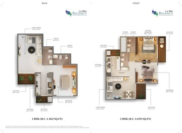 Floor Plan in 2 BHK Apartment at Sai Anant, Old Panvel – for Sale