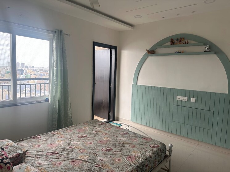 Master Bedroom, pranit-galaxy-apartments 3 Bedroom 2300 Sq.Ft. Apartment In Kondapur Hyderabad 9119129