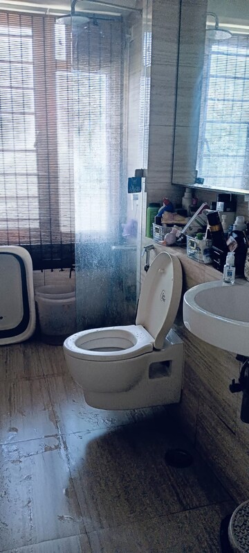 Bathroom in 2 BHK Apartment at Wadhwa Imperial Heights, Goregaon West – for Rent