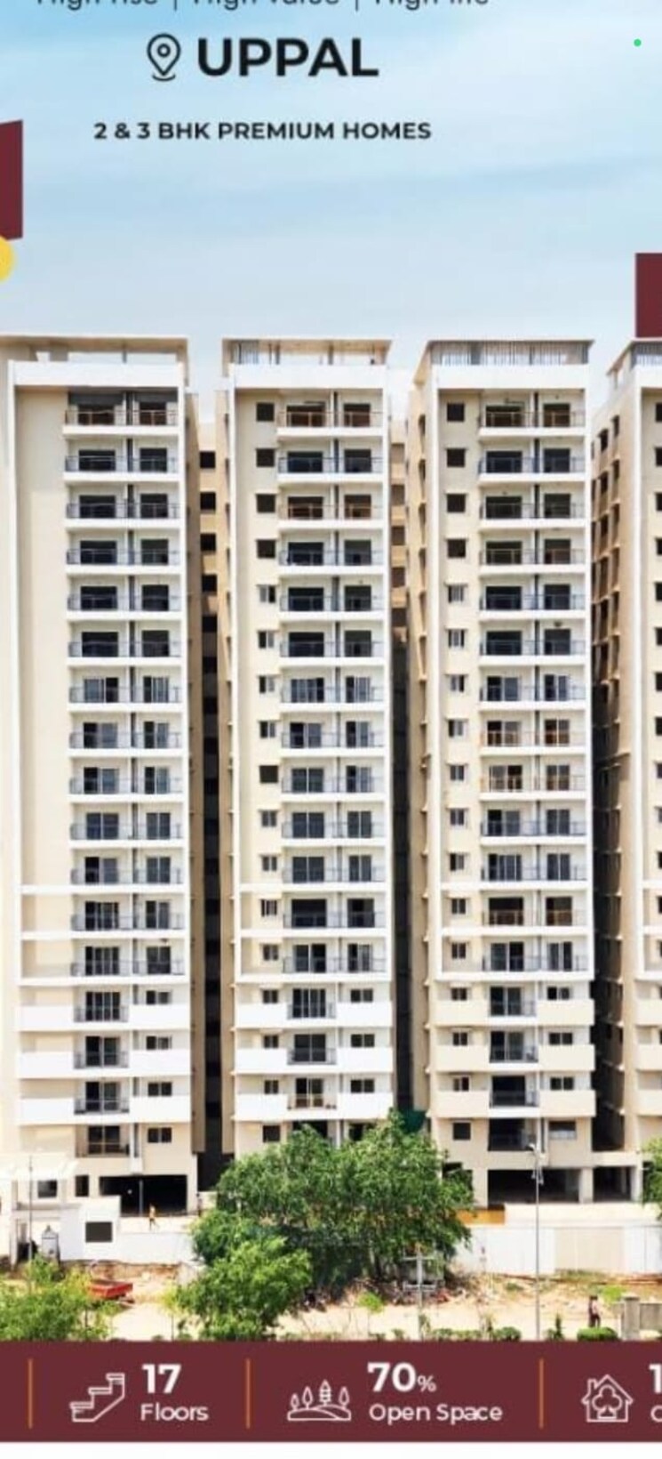 Exterior View, vasavi-metropolis 3 Bedroom 1630 Sq.Ft. Apartment In Uppal Hyderabad 9119376