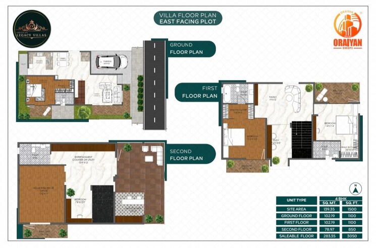Floor Plan, vilara-legacy 4 Bedroom 3050 Sq.Ft. Villa In Sarjapur Bangalore 9119382