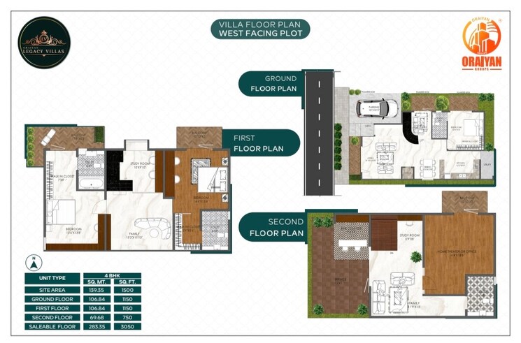 Floor Plan, vilara-legacy 4 Bedroom 3050 Sq.Ft. Villa In Sarjapur Bangalore 9119382