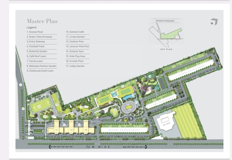 Master Plan, indiabulls-estate-and-club 3 Bedroom 2570 Sq.Ft. Apartment In Sector 104 Gurgaon 9119456