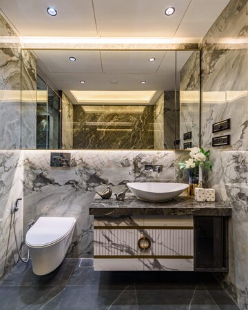 Attached Bathroom in 3 BHK Apartment at Lodha World View, Worli – for Sale