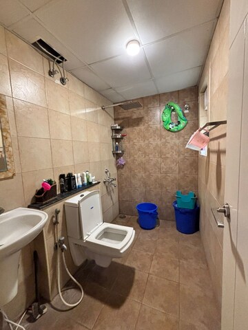 Bathroom in 2 BHK Apartment at MIMS Residency, Thanisandra Main Road – for Rent