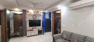 Living Room in 2 BHK Builder Floor at Vasant Kunj Enclave – for Sale