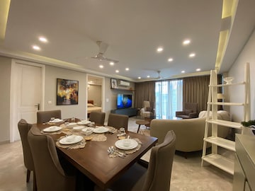 Living Room in 3 BHK Apartment at Defence Colony – for Rent