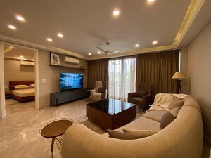 Living Room in 3 BHK Apartment at Defence Colony – for Rent