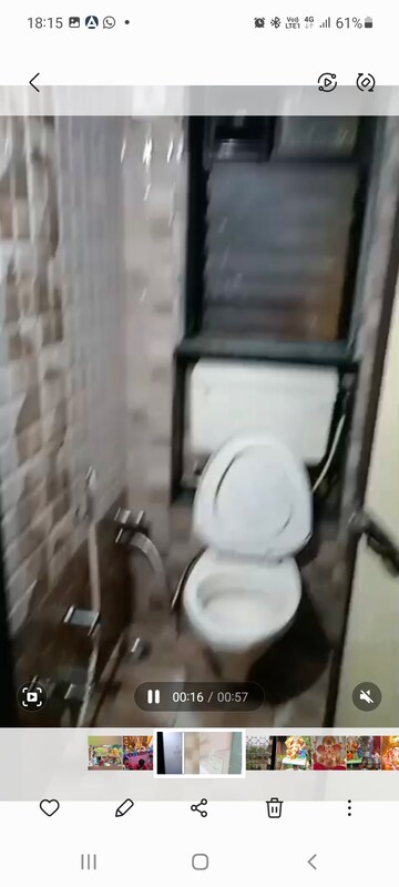 Bathroom in 1 BHK Apartment at Green View Complex, Borivali East – for Rent