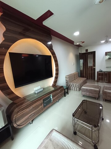 Living Room in 3 BHK Apartment at Rustomjee OZone, Goregaon West – for Rent