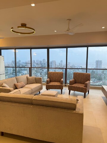 Living Room in 3 BHK Apartment at Bandra West – for Rent