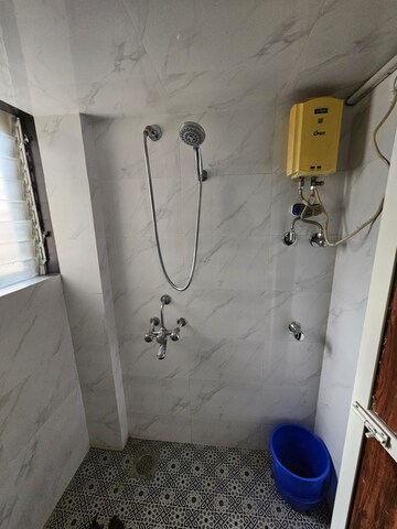 Bathroom in 2 BHK Apartment at Kanchan Pushp Society, Ghodbunder Road – for Rent