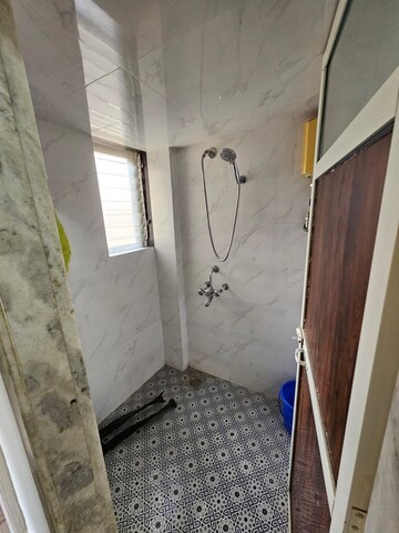 Bathroom in 2 BHK Apartment at Kanchan Pushp Society, Ghodbunder Road – for Rent